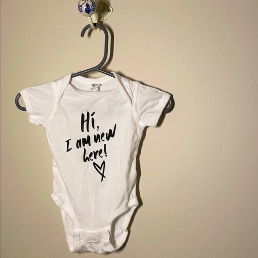 Hi! I’m New Here Onsie